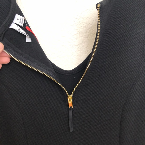 ELLE Womens Small Black Peplum V-Neck Top Knit Tank Sleeveless NWT $40 - Picture 12 of 14